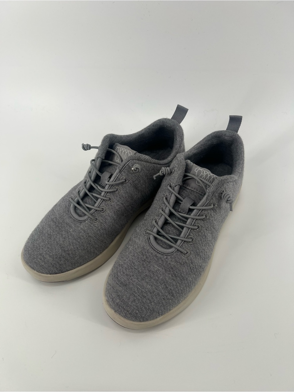 Men's 38 Woolloomooloo Sneakers- Grey Australian Merino Wool, slip ons